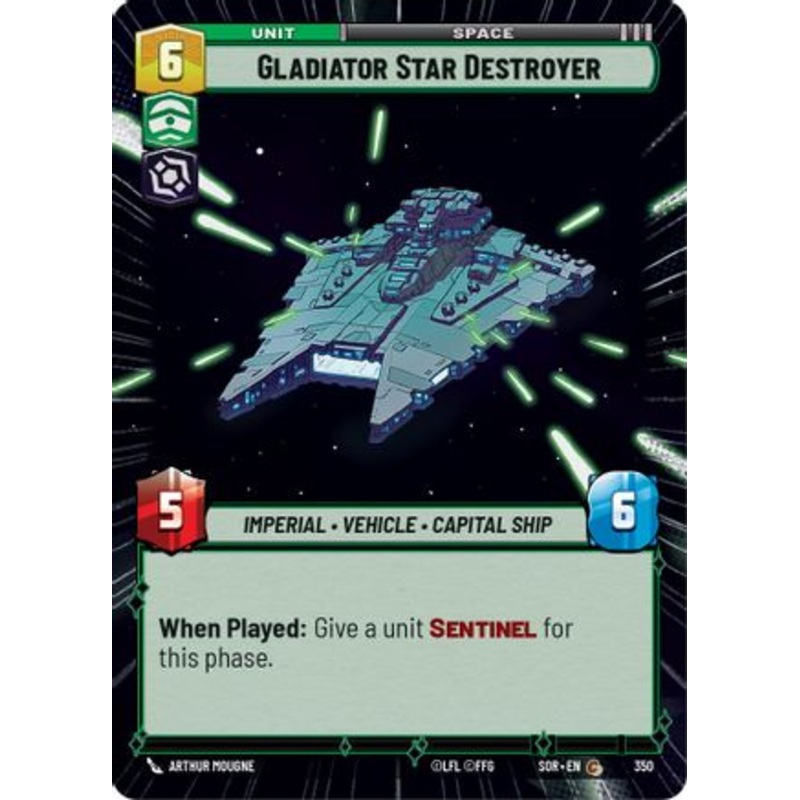 Gladiator Star Destroyer (Hyperspace) (350) - Spark of Rebellion Foil