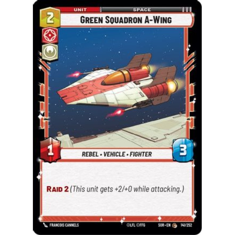 Green Squadron A-Wing (141/252) - Spark of Rebellion Foil