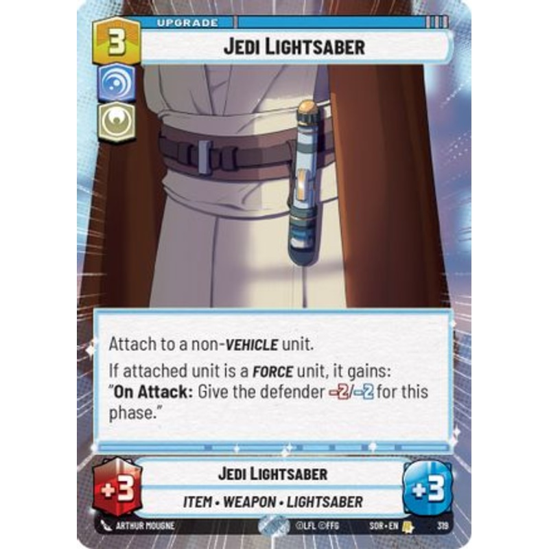 Jedi Lightsaber (Hyperspace) (319) - Spark of Rebellion Foil
