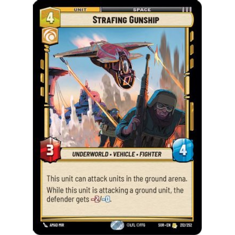 Strafing Gunship (212/252) - Spark of Rebellion Foil