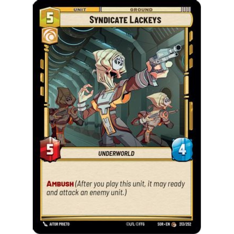 Syndicate Lackeys (213/252) - Spark of Rebellion Foil