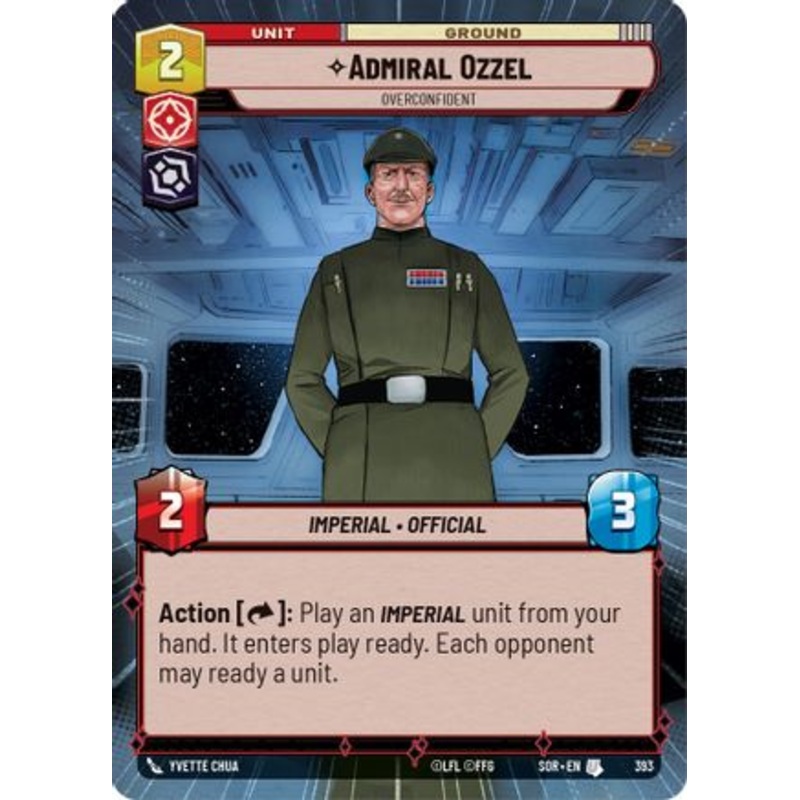 Admiral Ozzel - Overconfident (Hyperspace) (393) - Spark of Rebellion Foil