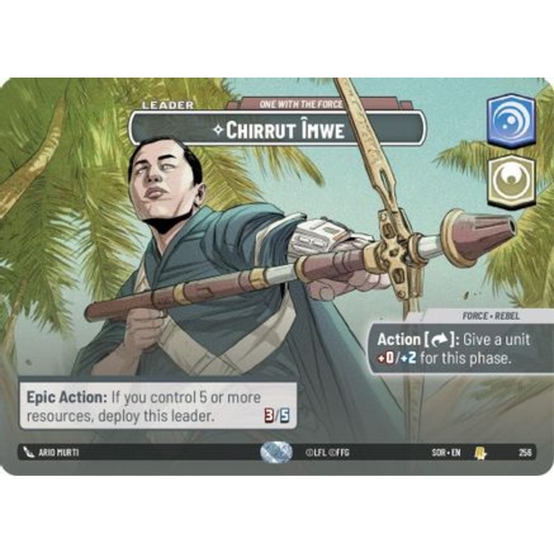 Chirrut Imwe - One With The Force (Showcase) (256) - Spark of Rebellion Foil