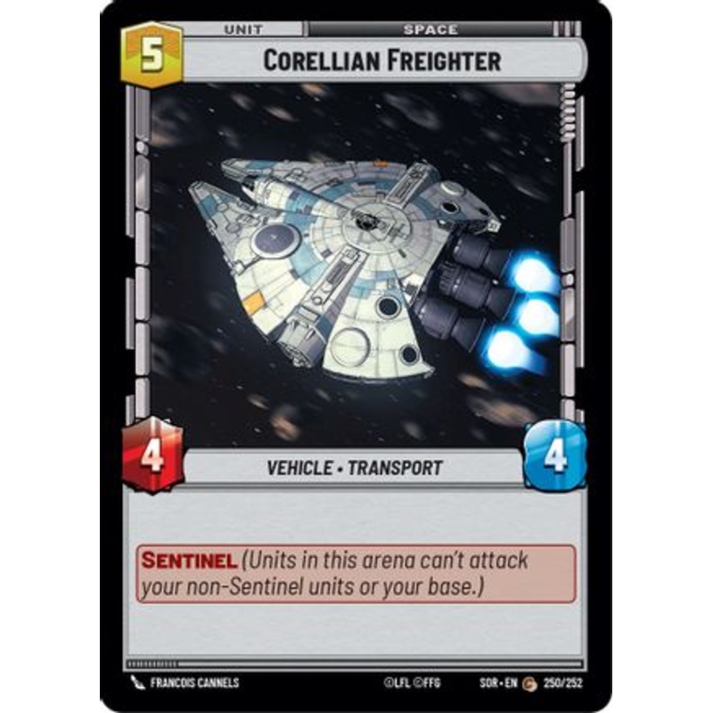 Corellian Freighter (250/252) - Spark of Rebellion Foil