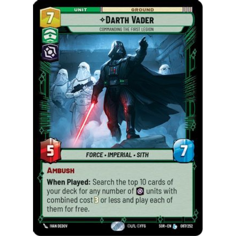 Darth Vader - Commanding the First Legion (087/252) - Spark of Rebellion