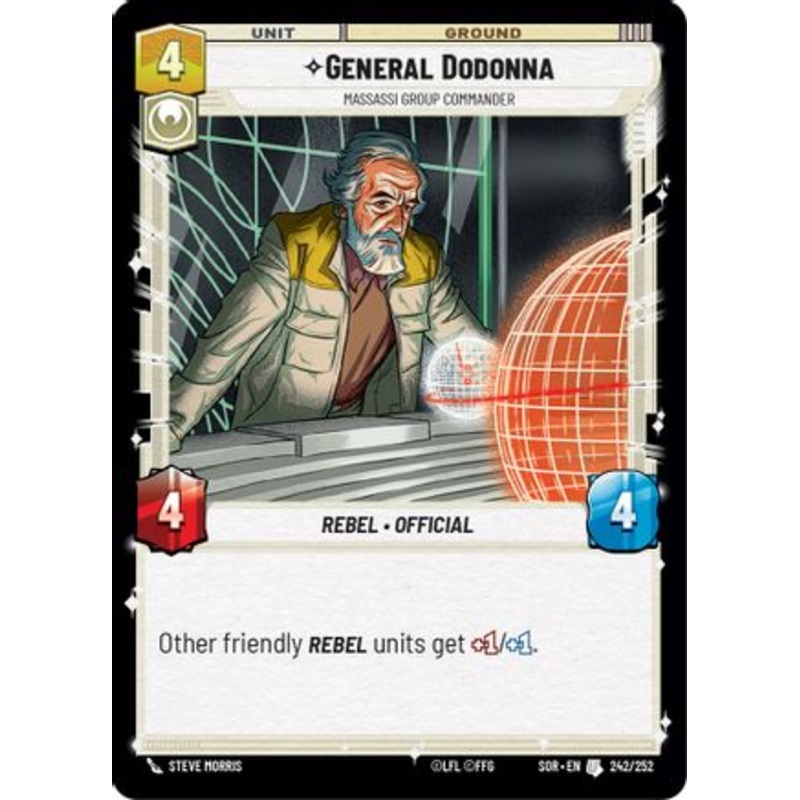 General Dodonna - Massassi Group Commander (242/252) - Spark of Rebellion