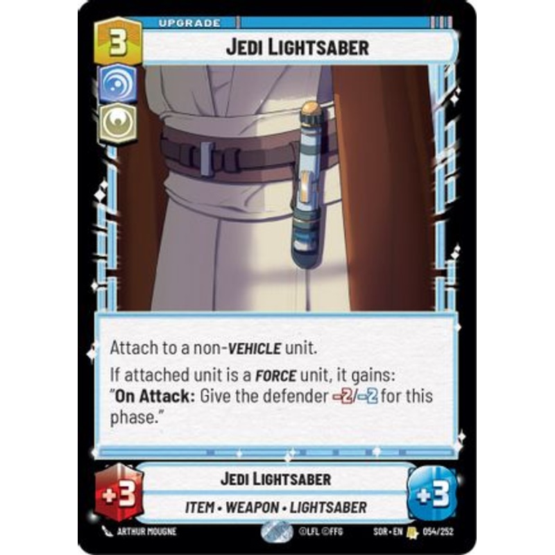 Jedi Lightsaber (054/252) - Spark of Rebellion Foil