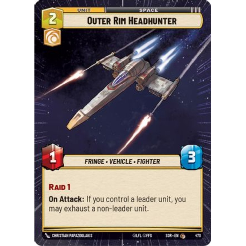 Outer Rim Headhunter (Hyperspace) (470) - Spark of Rebellion Foil