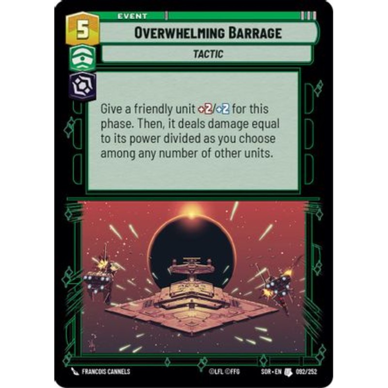 Overwhelming Barrage (092/252) - Spark of Rebellion Foil