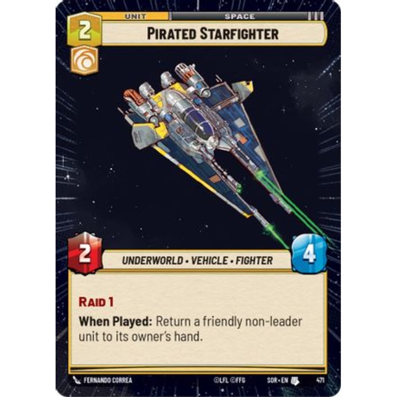 Pirated Starfighter (Hyperspace) (471) - Spark of Rebellion Foil