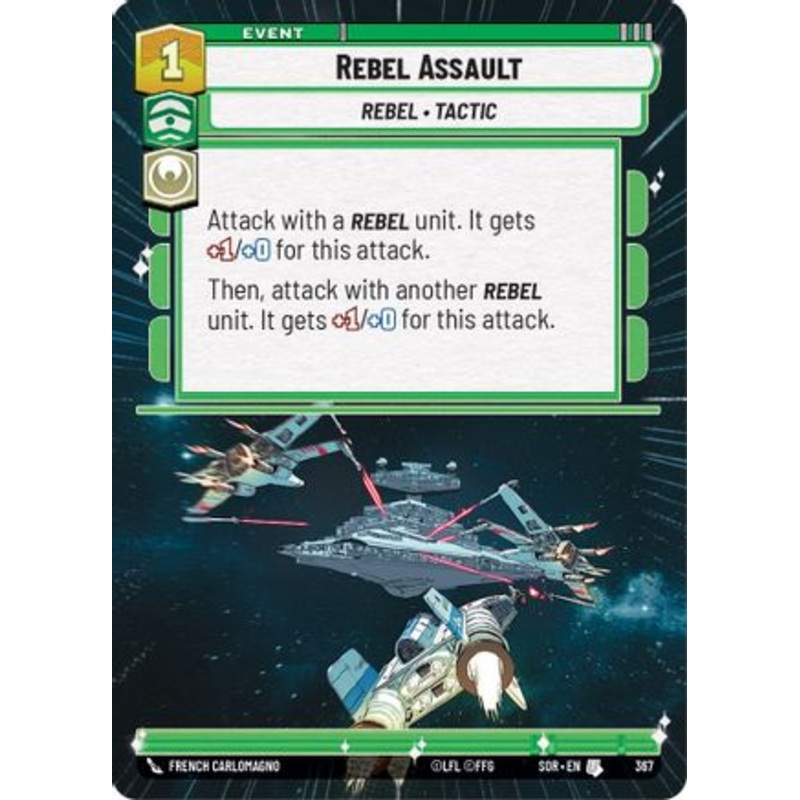 Rebel Assault (Hyperspace) (367) - Spark of Rebellion Foil