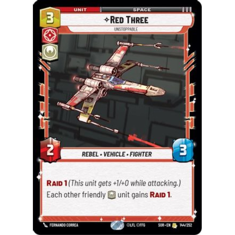 Red Three - Unstoppable (144/252) - Spark of Rebellion