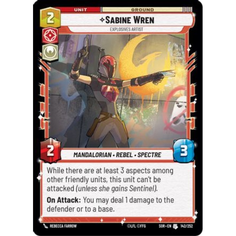 Sabine Wren - Explosives Artist (142/252) - Spark of Rebellion Foil