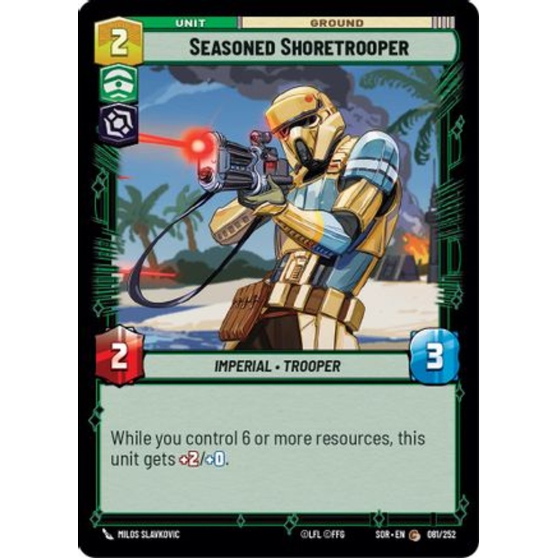 Seasoned Shoretrooper (081/252) - Spark of Rebellion Foil