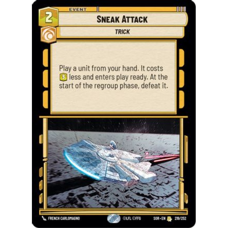 Sneak Attack (219/252) - Spark of Rebellion Foil