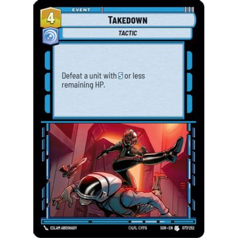 Takedown (077/252) - Spark of Rebellion Foil