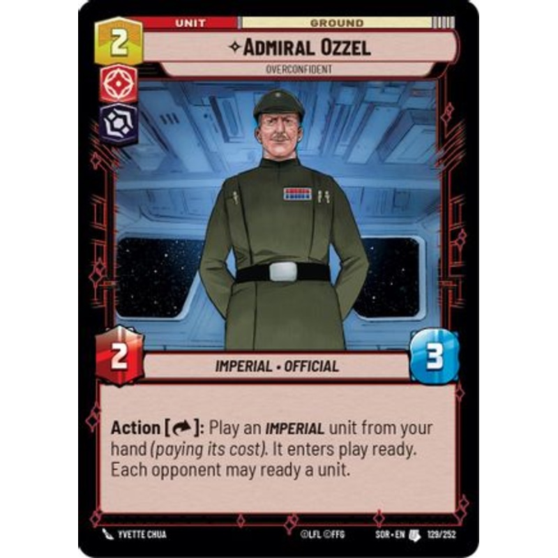 Admiral Ozzel - Overconfident (129/252) - Spark of Rebellion Foil