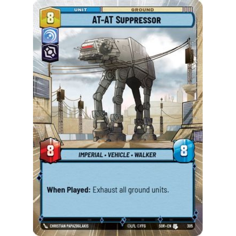 AT-AT Suppressor (Hyperspace) (305) - Spark of Rebellion Foil