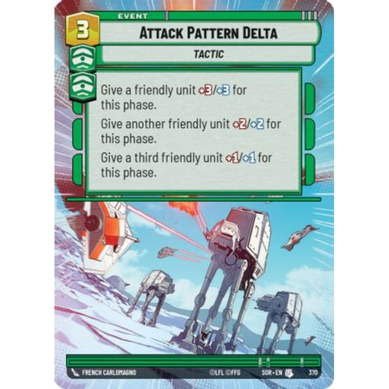 Attack Pattern Delta (Hyperspace) (370) - Spark of Rebellion Foil