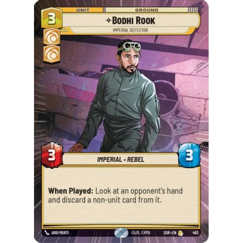 Bodhi Rook - Imperial Defector (Hyperspace) (463) - Spark of Rebellion Foil