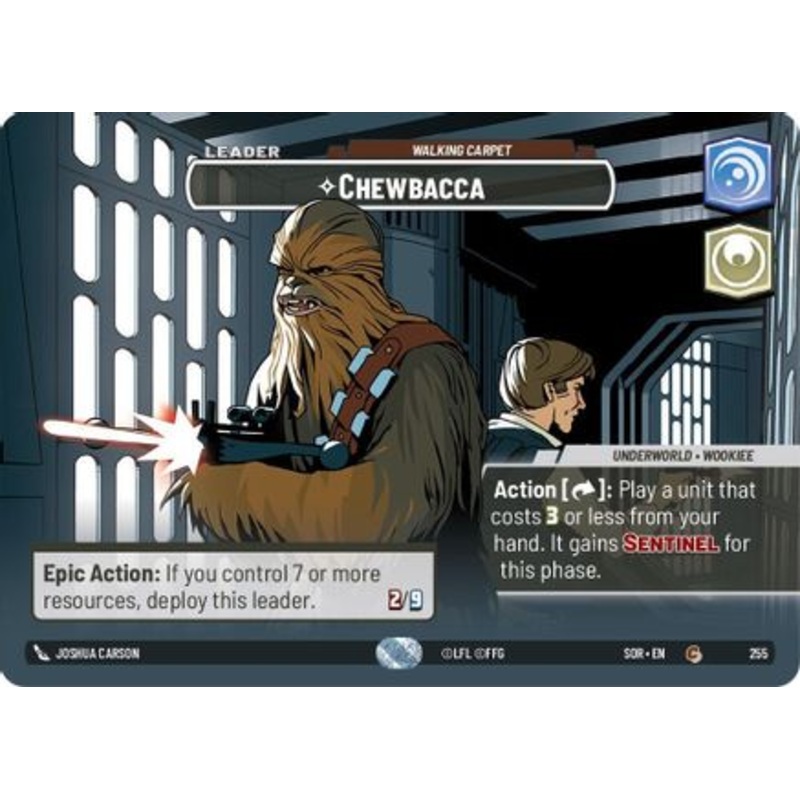 Chewbacca - Walking Carpet (Showcase) (255) - Spark of Rebellion Foil