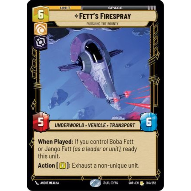 Fett's Firespray - Pursuing the Bounty (184/252) - Spark of Rebellion