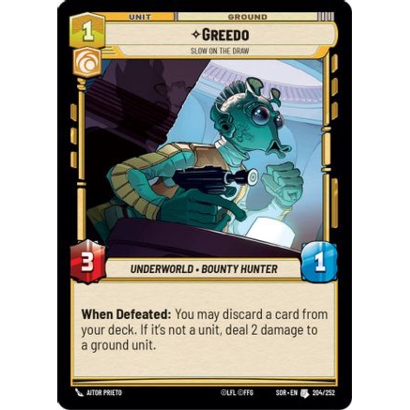 Greedo - Slow on the Draw (204/252) - Spark of Rebellion Foil