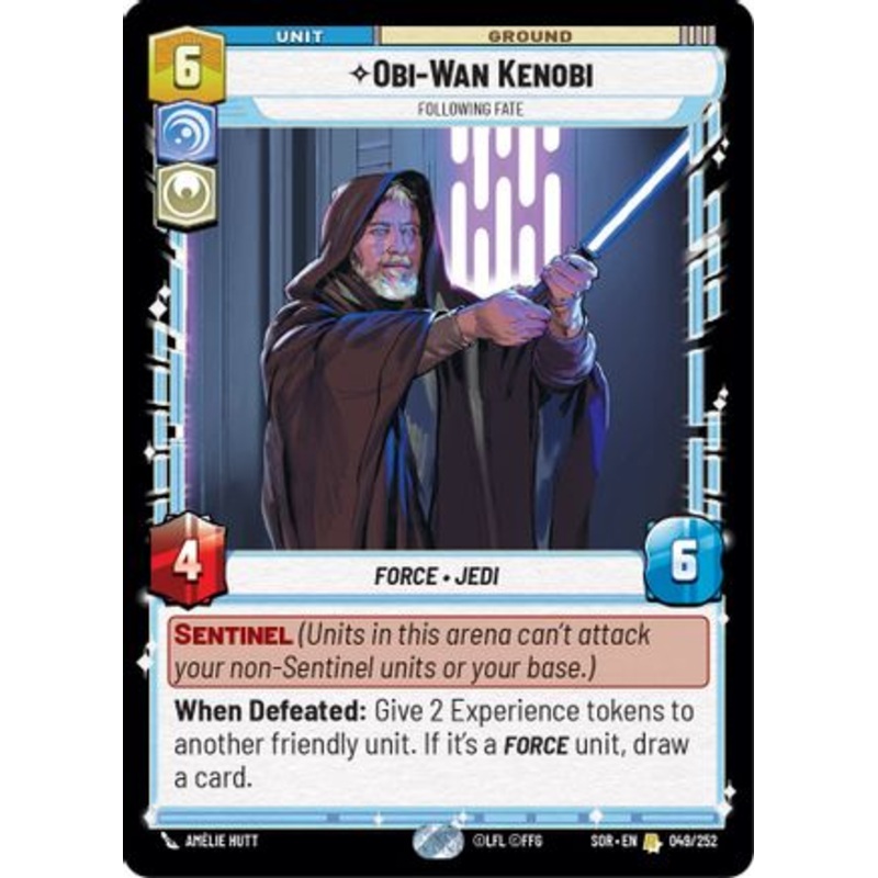 Obi-Wan Kenobi - Following Fate (049/252) - Spark of Rebellion Foil