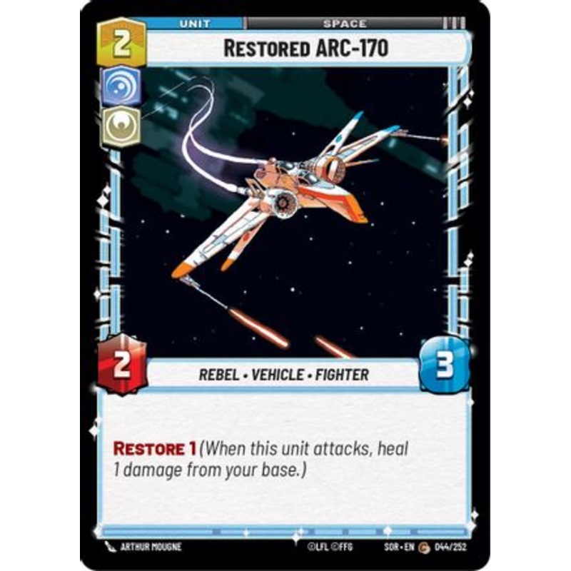 Restored ARC-170 (044/252) - Spark of Rebellion Foil