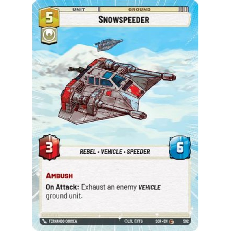 Snowspeeder (Hyperspace) (502) - Spark of Rebellion Foil