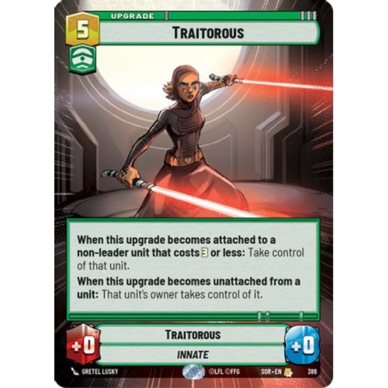 Traitorous (Hyperspace) (386) - Spark of Rebellion Foil