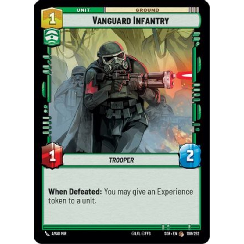 Vanguard Infantry (108/252) - Spark of Rebellion Foil