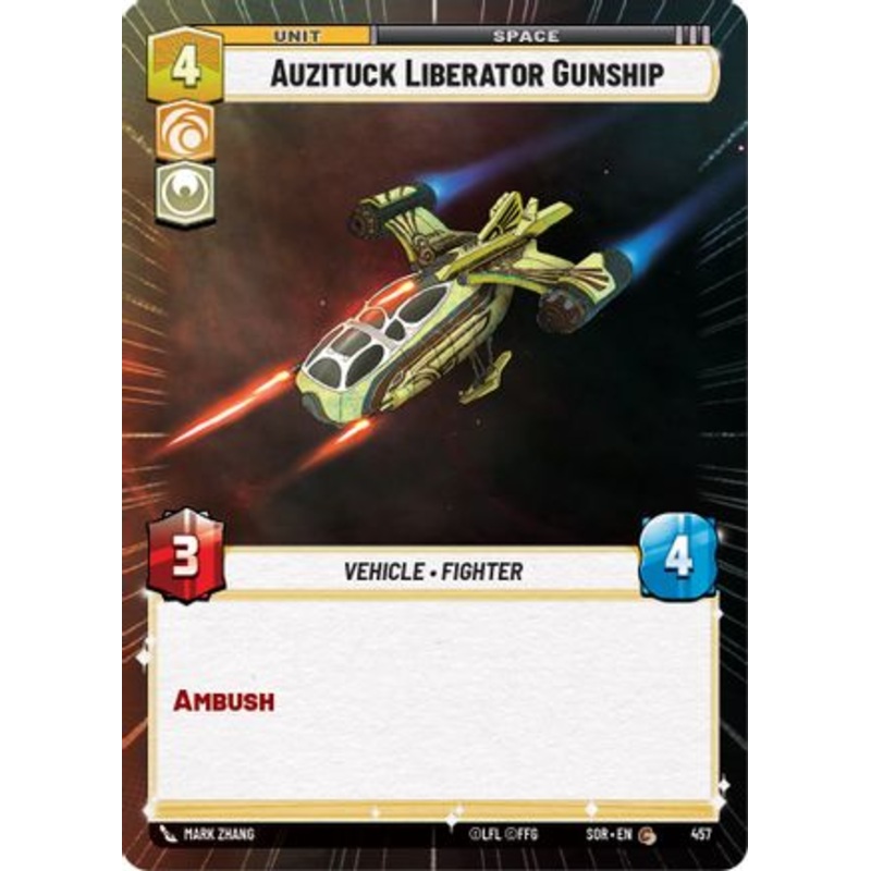 Auzituck Liberator Gunship (Hyperspace) (457) - Spark of Rebellion Foil