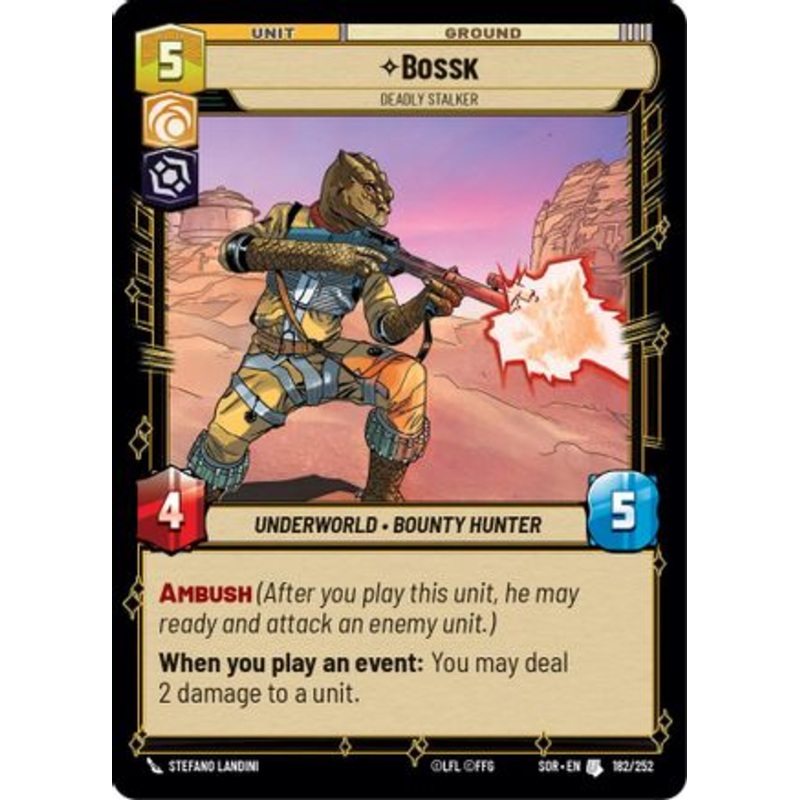 Bossk - Deadly Stalker (182/252) - Spark of Rebellion