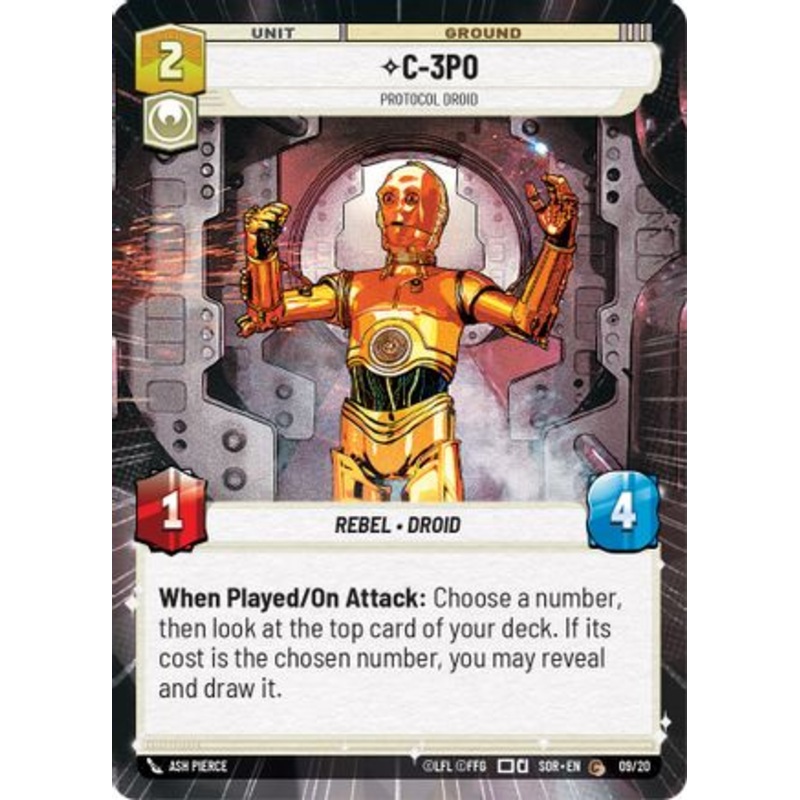 C-3PO - Protocol Droid (Hyperspace) (09/20) - Spark of Rebellion Weekly Play Promos