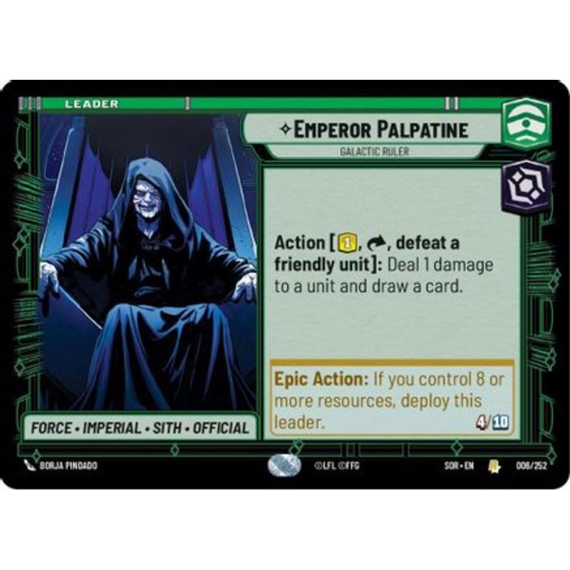 Emperor Palpatine - Galactic Ruler (006/252) - Spark of Rebellion
