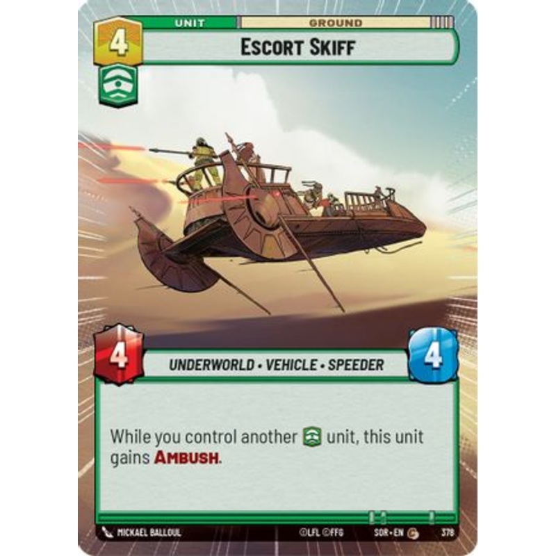 Escort Skiff (Hyperspace) (378) - Spark of Rebellion Foil