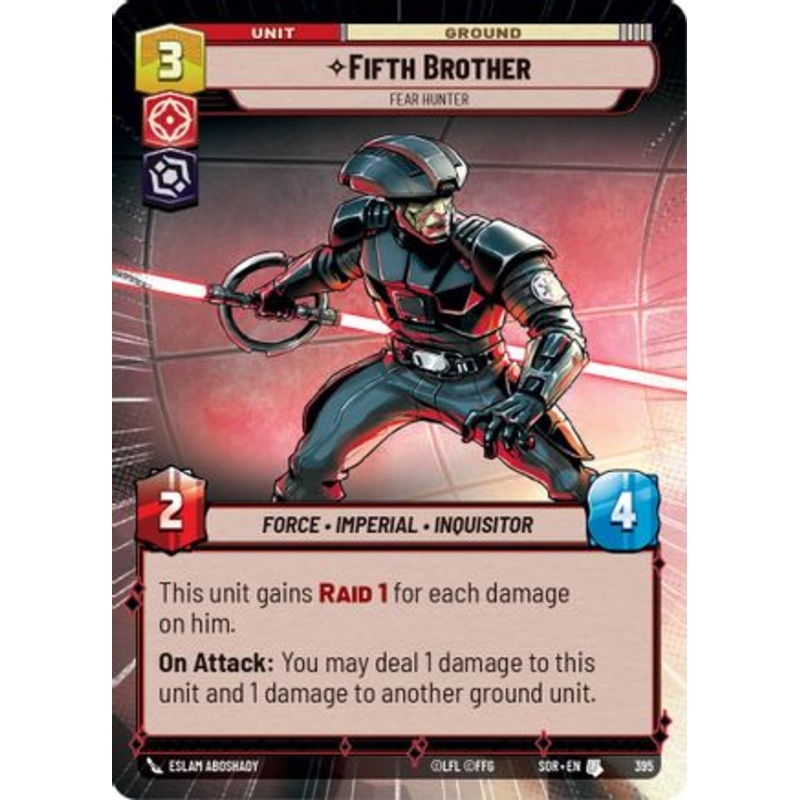 Fifth Brother - Fear Hunter (Hyperspace) (395) - Spark of Rebellion Foil
