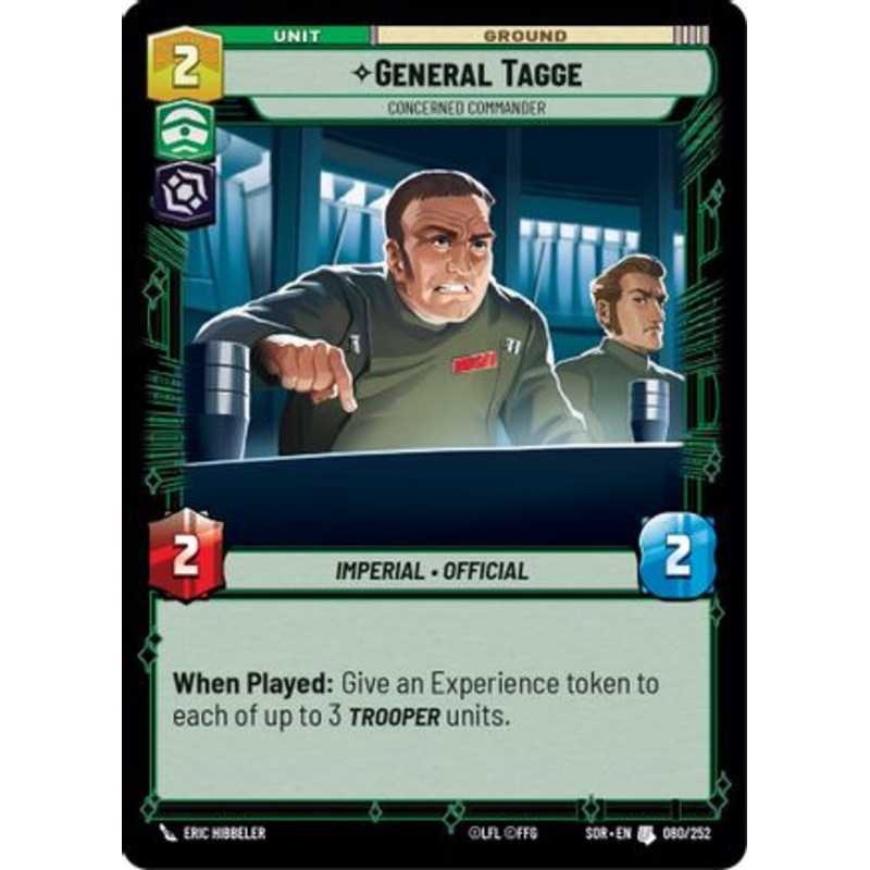 General Tagge - Concerned Commander (080/252) - Spark of Rebellion Foil