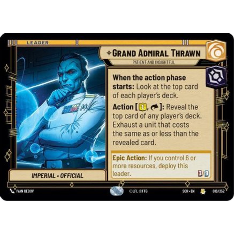 Grand Admiral Thrawn - Patient and Insightful (016/252) - Spark of Rebellion