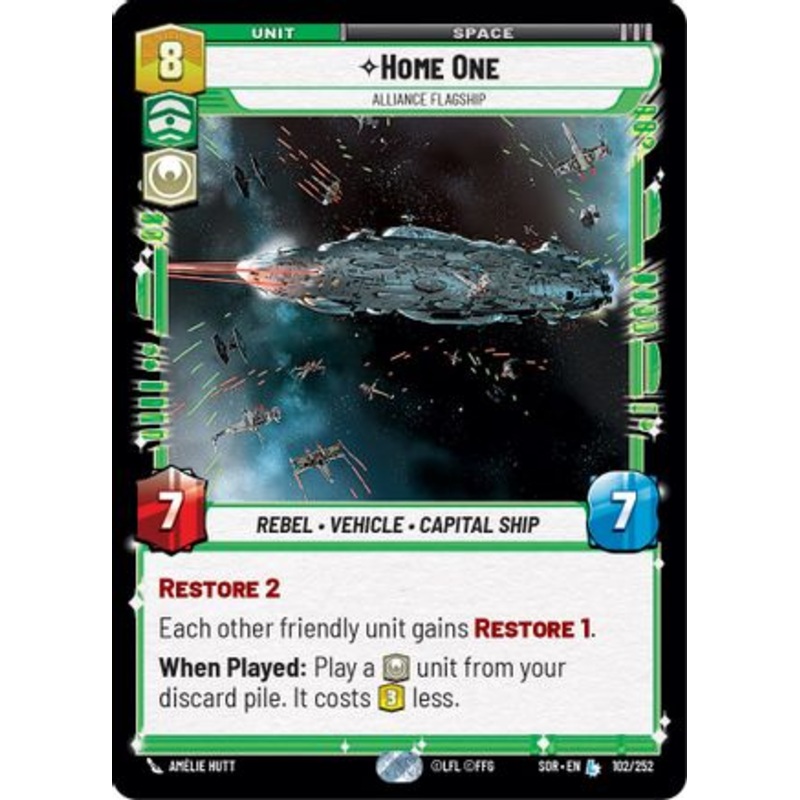 Home One - Alliance Flagship (102/252) - Spark of Rebellion