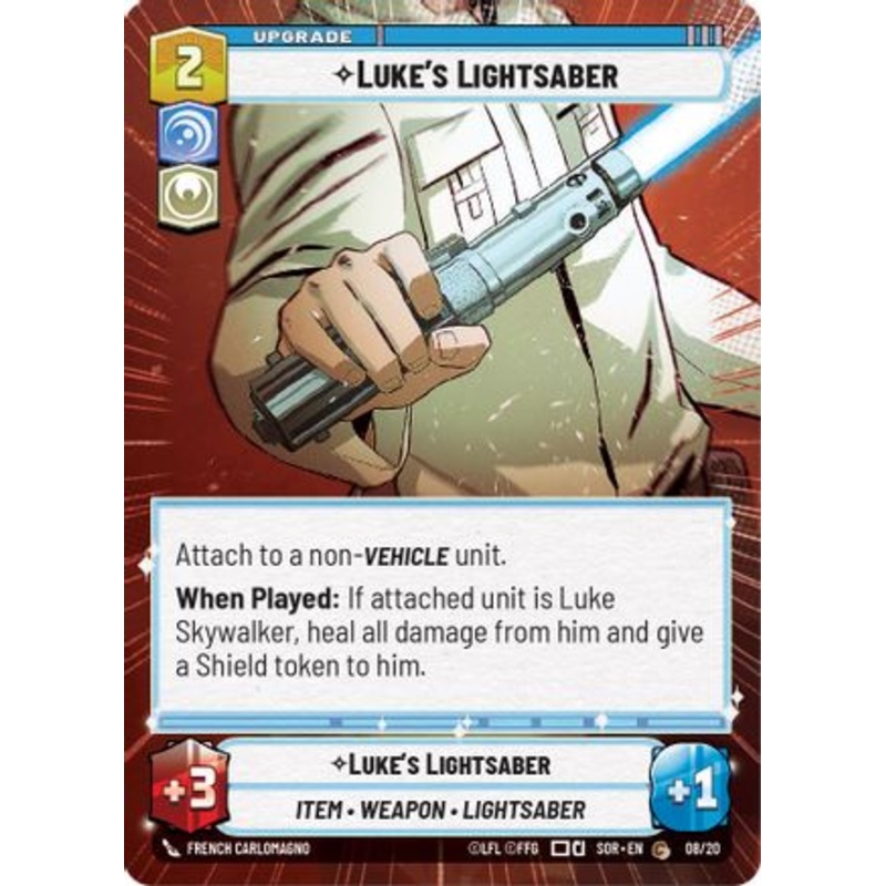 Luke's Lightsaber (Hyperspace) (08/20) - Spark of Rebellion Weekly Play Promos