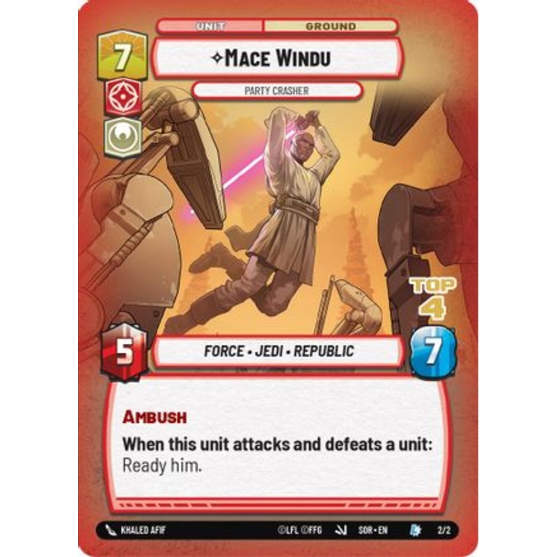 Mace Windu - Party Crasher (Top 4) (2/2) - Organized Play Promos