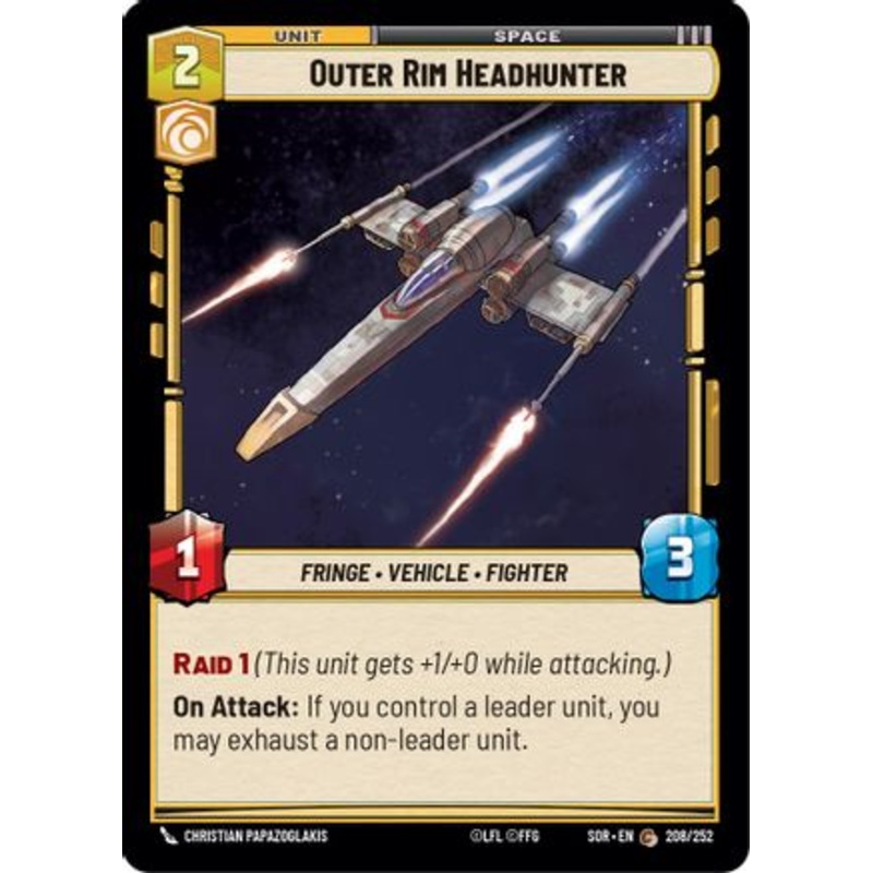 Outer Rim Headhunter (208/252) - Spark of Rebellion Foil