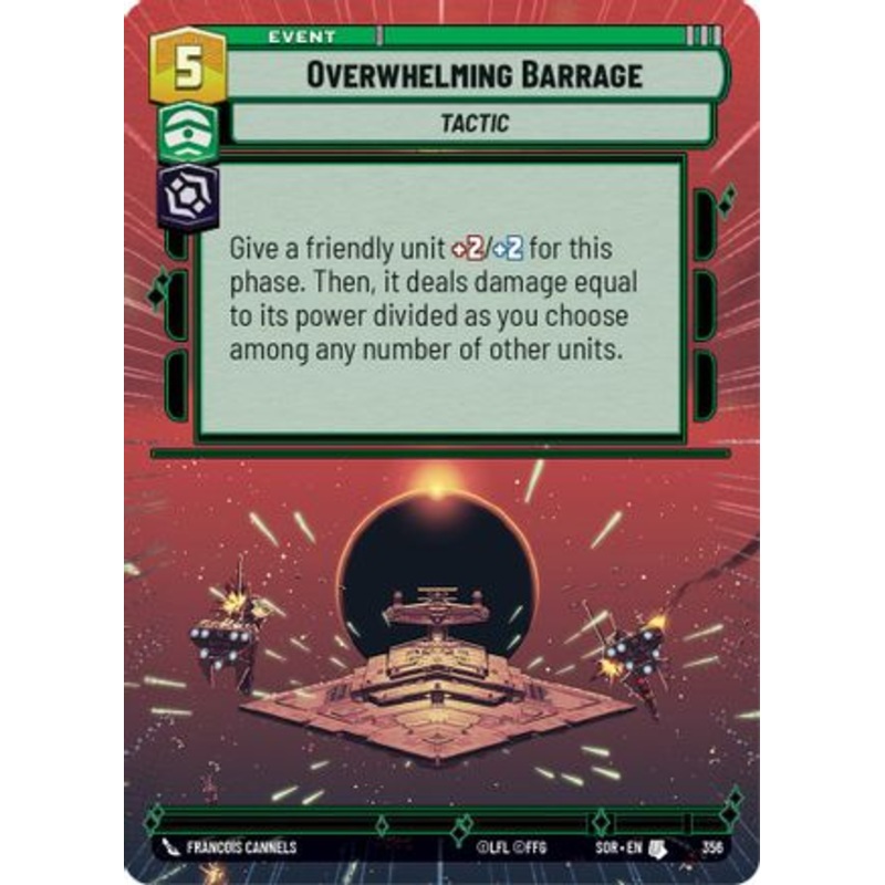 Overwhelming Barrage (Hyperspace) (356) - Spark of Rebellion Foil