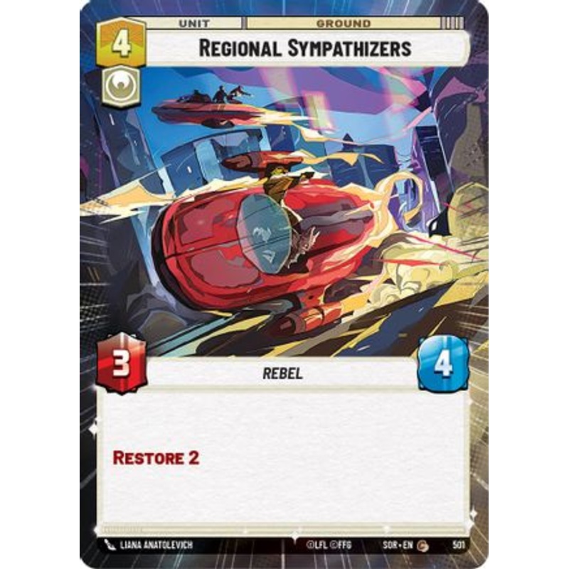 Regional Sympathizers (Hyperspace) (501) - Spark of Rebellion Foil