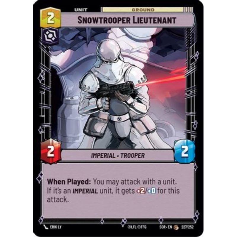Snowtrooper Lieutenant (227/252) - Spark of Rebellion Foil