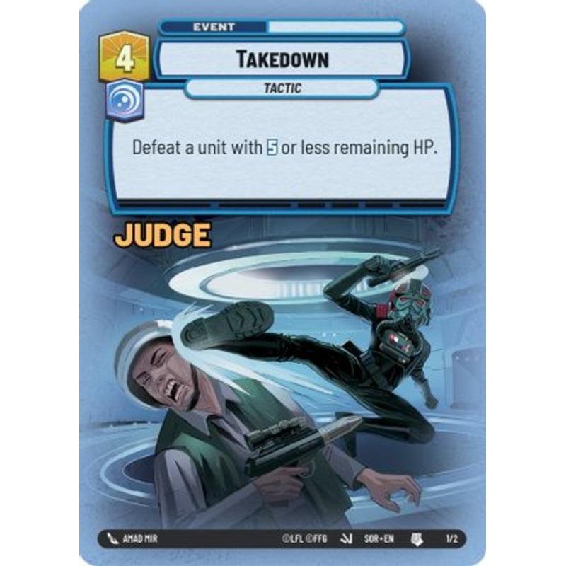 Takedown (Surge Foil) (1/2) - Judge Promos Foil