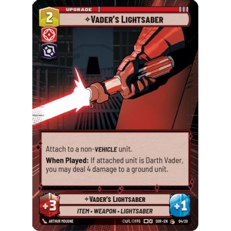 Vader's Lightsaber (Hyperspace) (04/20) - Spark of Rebellion Weekly Play Promos