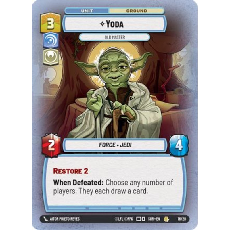 Yoda - Old Master (16/20) - Spark of Rebellion Weekly Play Promos Foil